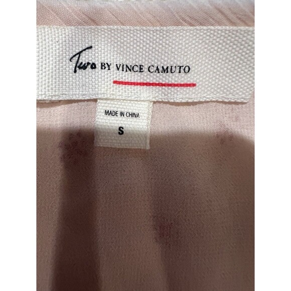 Two by Vince Camuto Women Long Sleeve Top Blouse Pink Size Small - Picture 4 of 5